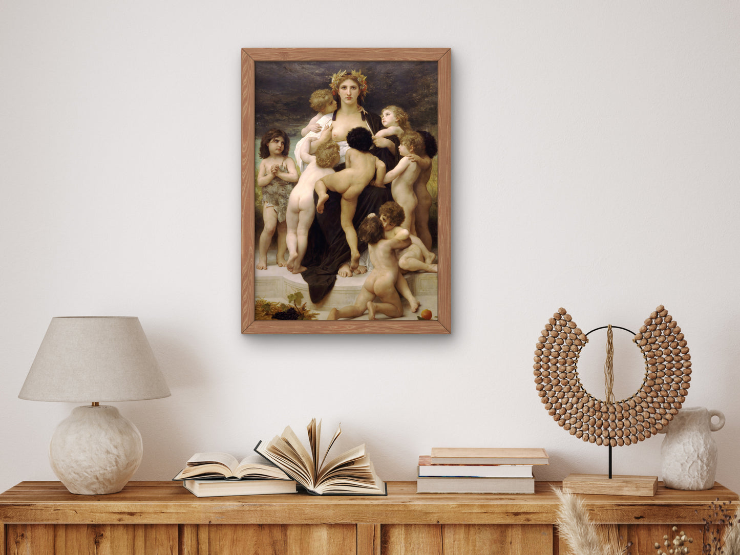 Alma Parens by William Bouguereau 1883, Wall Art Print, Fine Art Reproduction, Museum Quality Decor, Poster