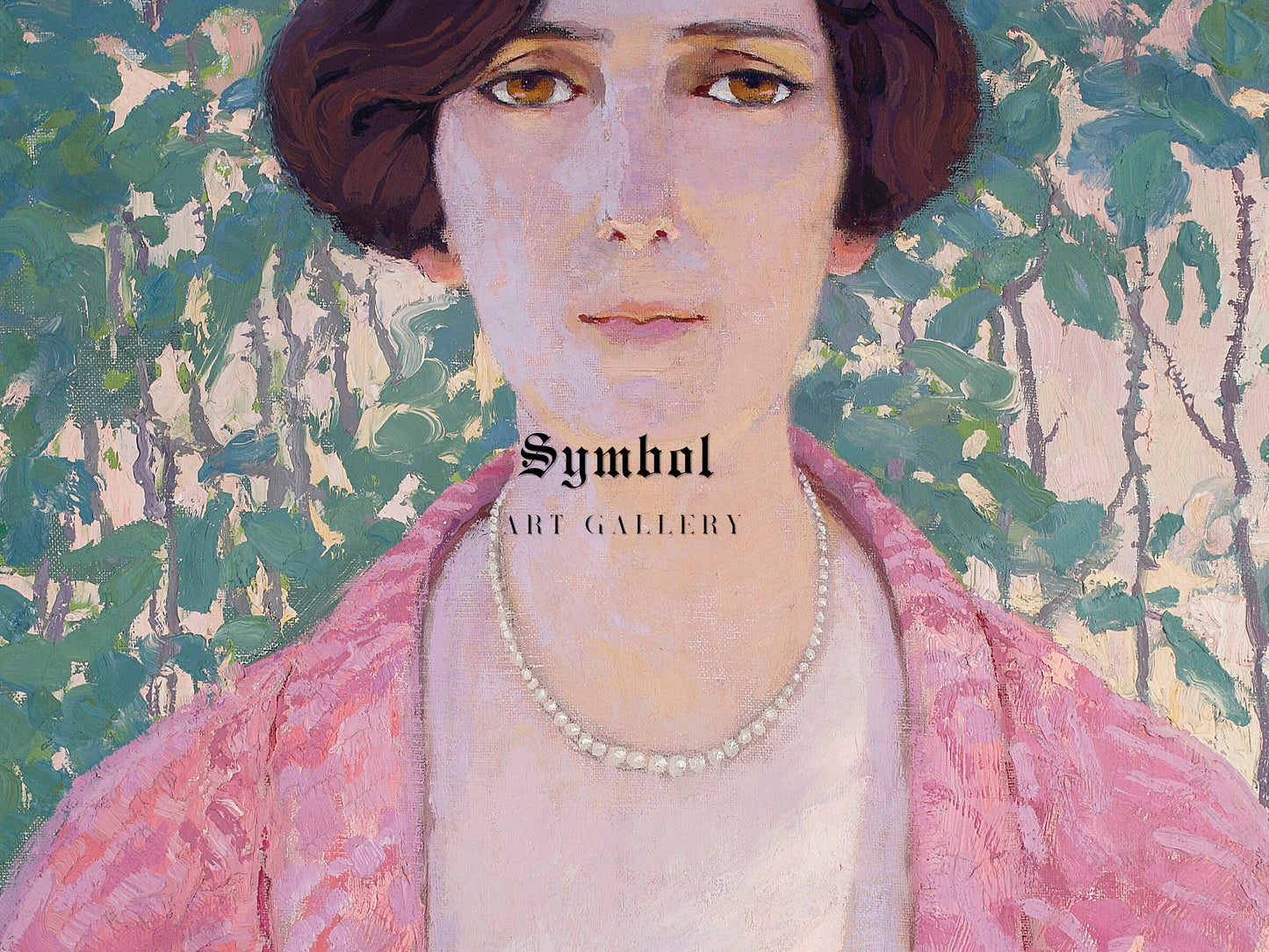 Female Head by Edward Okuń 1927, Wall Art Print, Fine Art Reproduction, Museum Quality Decor, Poster