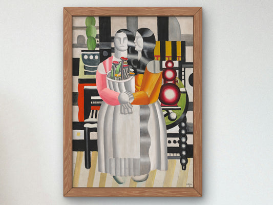 The Confidences by Fernand Léger 1921, Wall Art Print, Fine Art Reproduction, Museum Quality Decor, Poster
