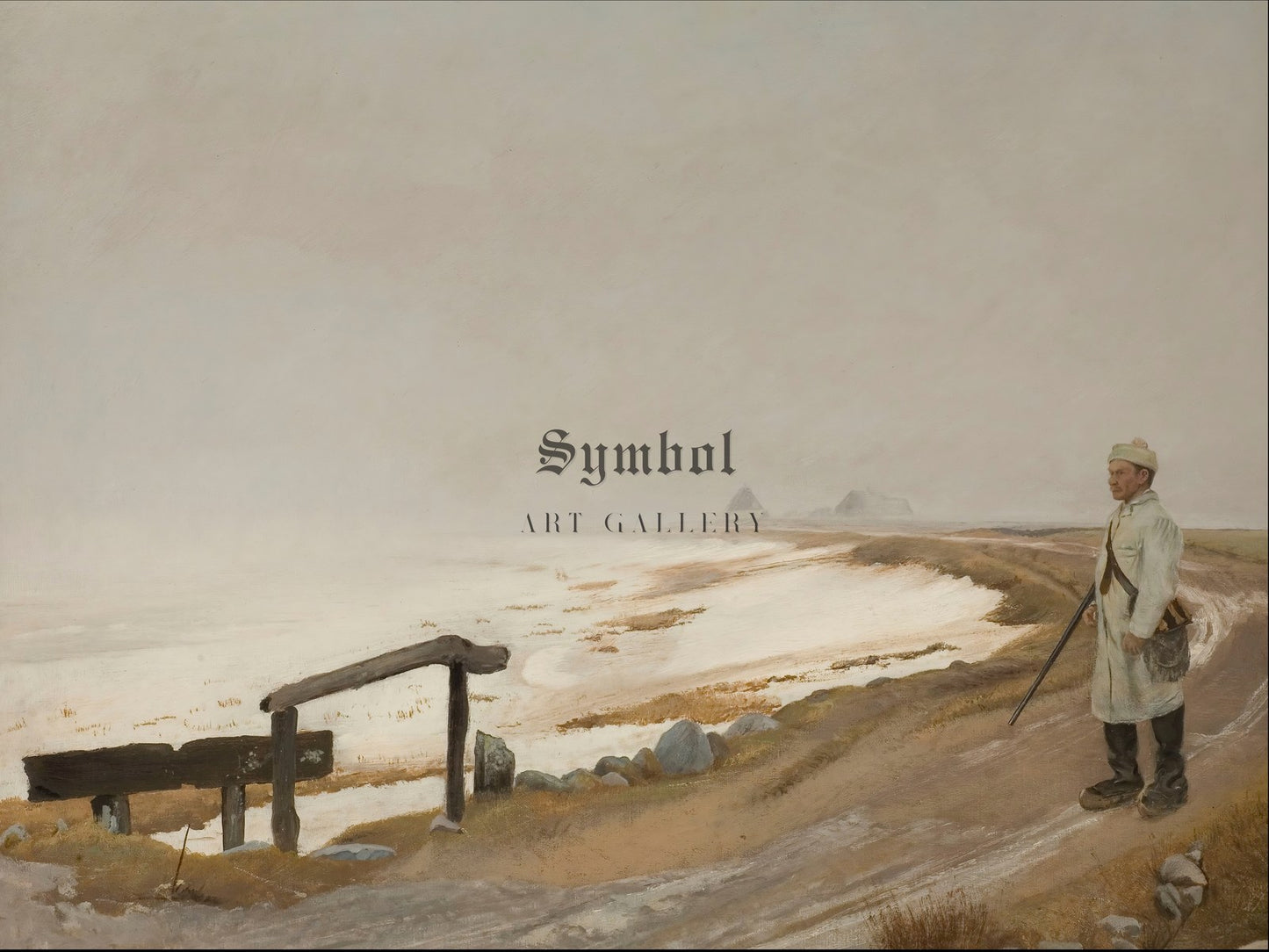 Foggy Day at Karrebaeksminde by Laurits Andersen Ring 1897, Wall Art Print, Fine Art Reproduction, Museum Quality Decor, Poster