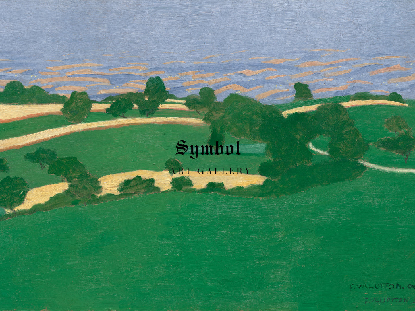 Corn Fields by Félix Vallotton 1900, Wall Art Print, Fine Art Reproduction, Museum Quality Decor, Poster