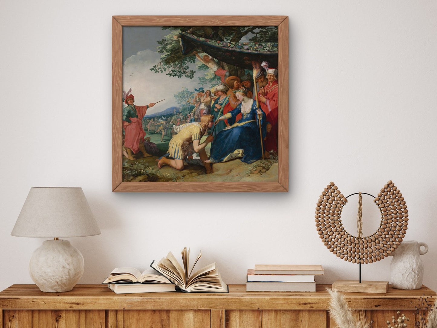 Theagenes Receiving the Palm of Honour from Chariclea by Abraham Bloemaert 1626, Wall Art Print, Fine Art Reproduction, Museum Quality Decor
