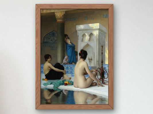 After the Bath by Jean Léon Gérôme 1880, Wall Art Print, Fine Art Reproduction, Museum Quality Decor, Poster