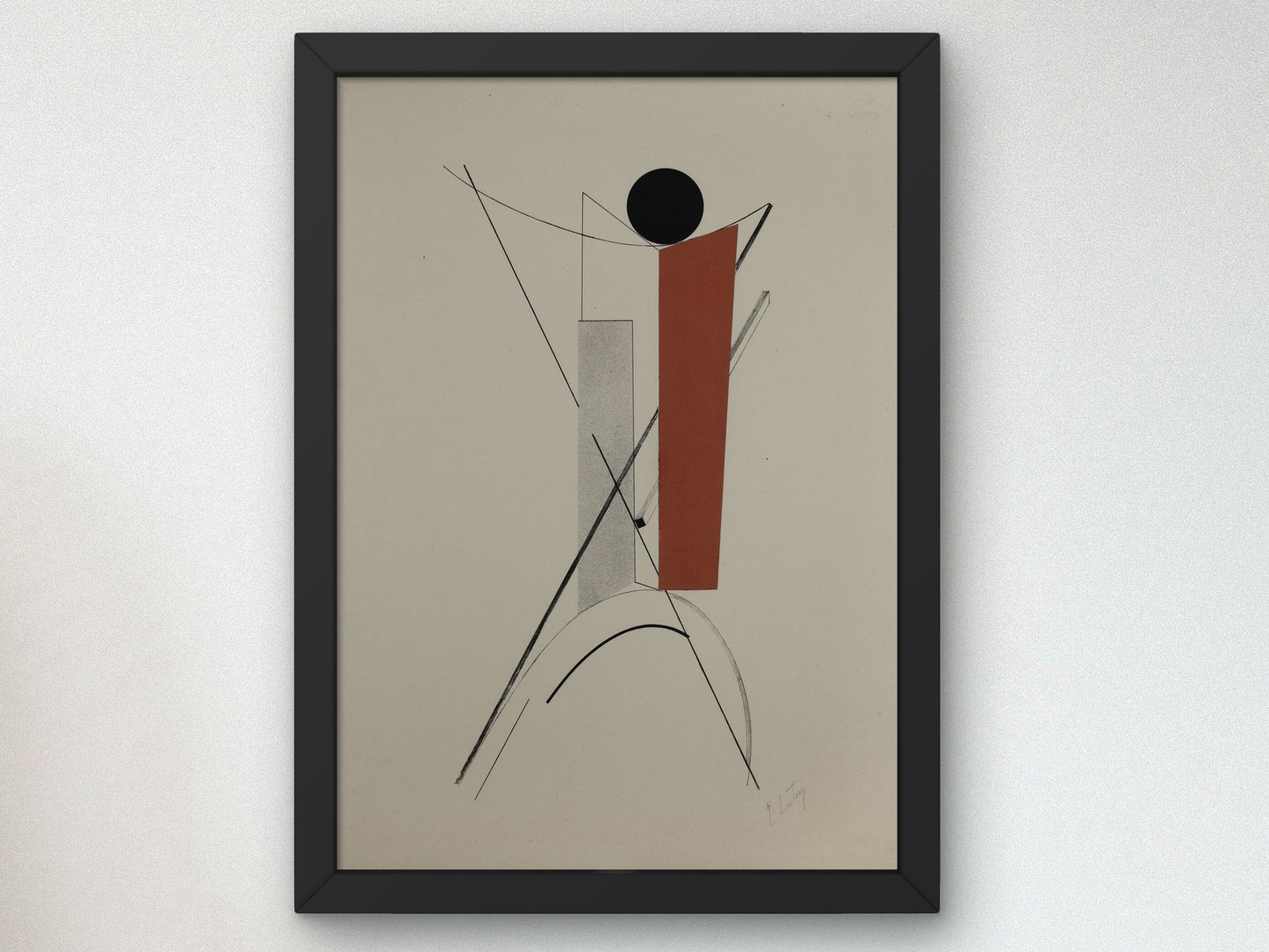 Proun by El Lissitzky 1923, Wall Art Print, Fine Art Reproduction, Museum Quality Decor, Poster