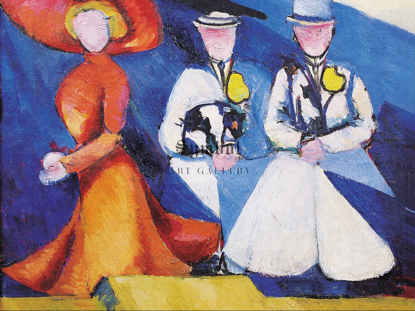 Three Female Figures by Alexandra Exter 1909, Wall Art Print, Fine Art Reproduction, Museum Quality Decor, Poster