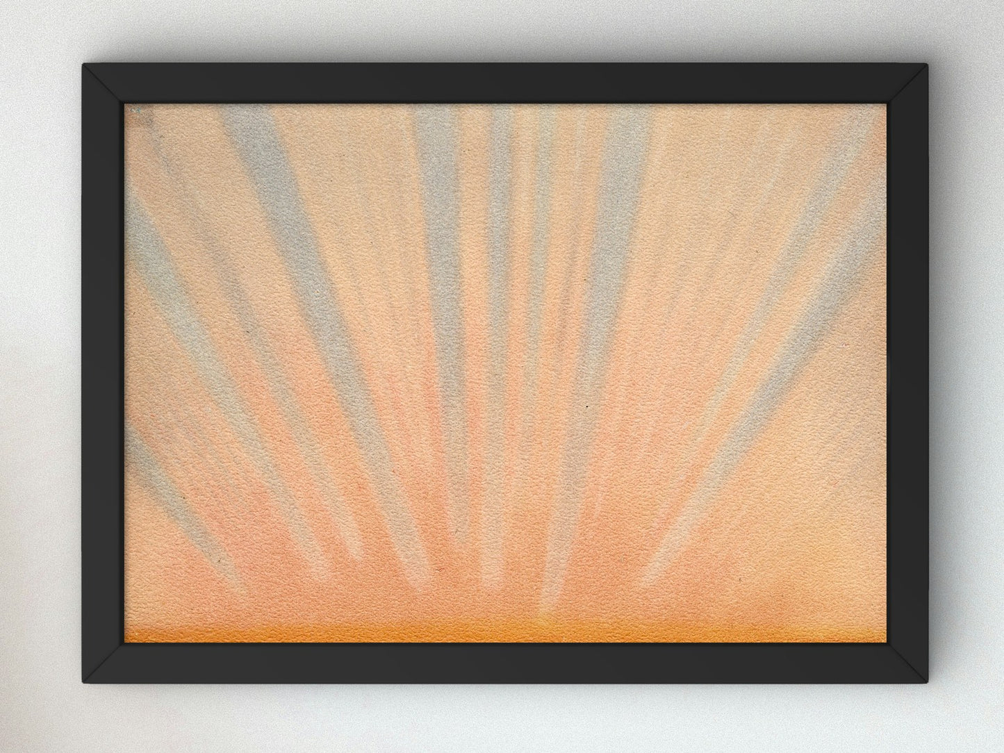 Red Evening Light and Twilight Rays by Eduard Pechuel Loesche 1875, Wall Art Print, Fine Art Reproduction, Museum Quality Decor, Poster
