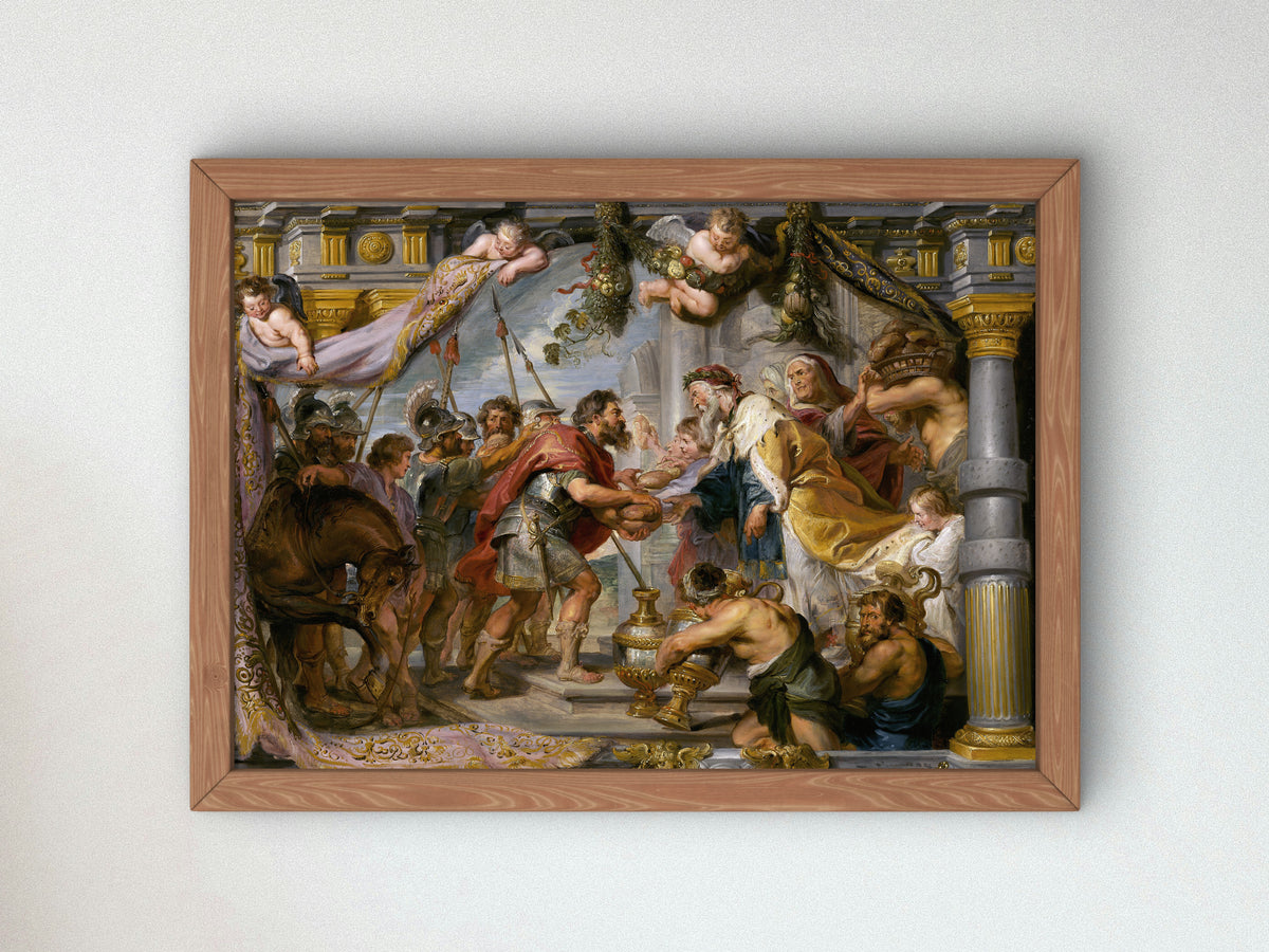 The Meeting of Abraham and Melchizedek by Peter Paul Rubens 1626, Wall Art Print, Fine Art Reproduction, Museum Quality Decor, Poster