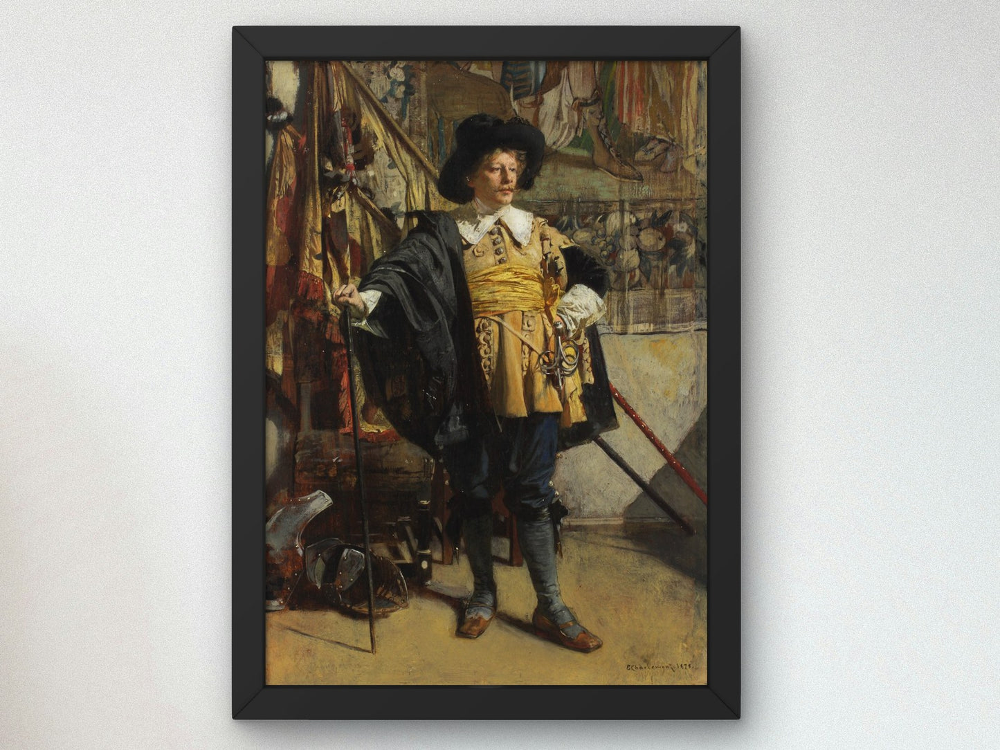 Soldier by Eduard Charlemont 1875, Wall Art Print, Fine Art Reproduction, Museum Quality Decor, Poster