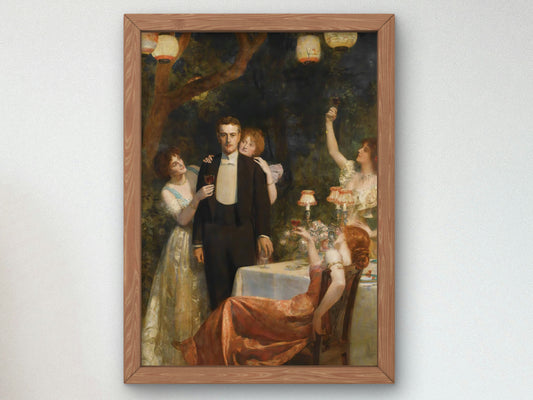 The Garden of Armida by John Collier 1886, Wall Art Print, Fine Art Reproduction, Museum Quality Decor, Poster