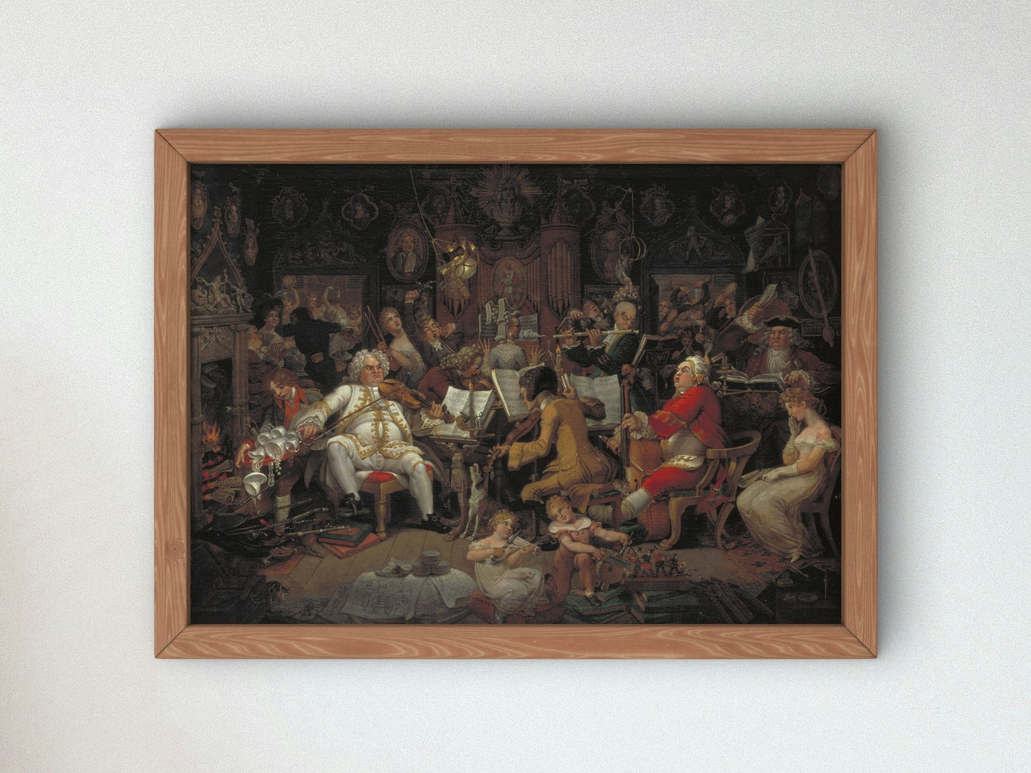 Amateurs of the Wig Musicians of the Old School by Edward Francis Burney 1820, Wall Art Print, Fine Art Reproduction, Museum Quality Decor