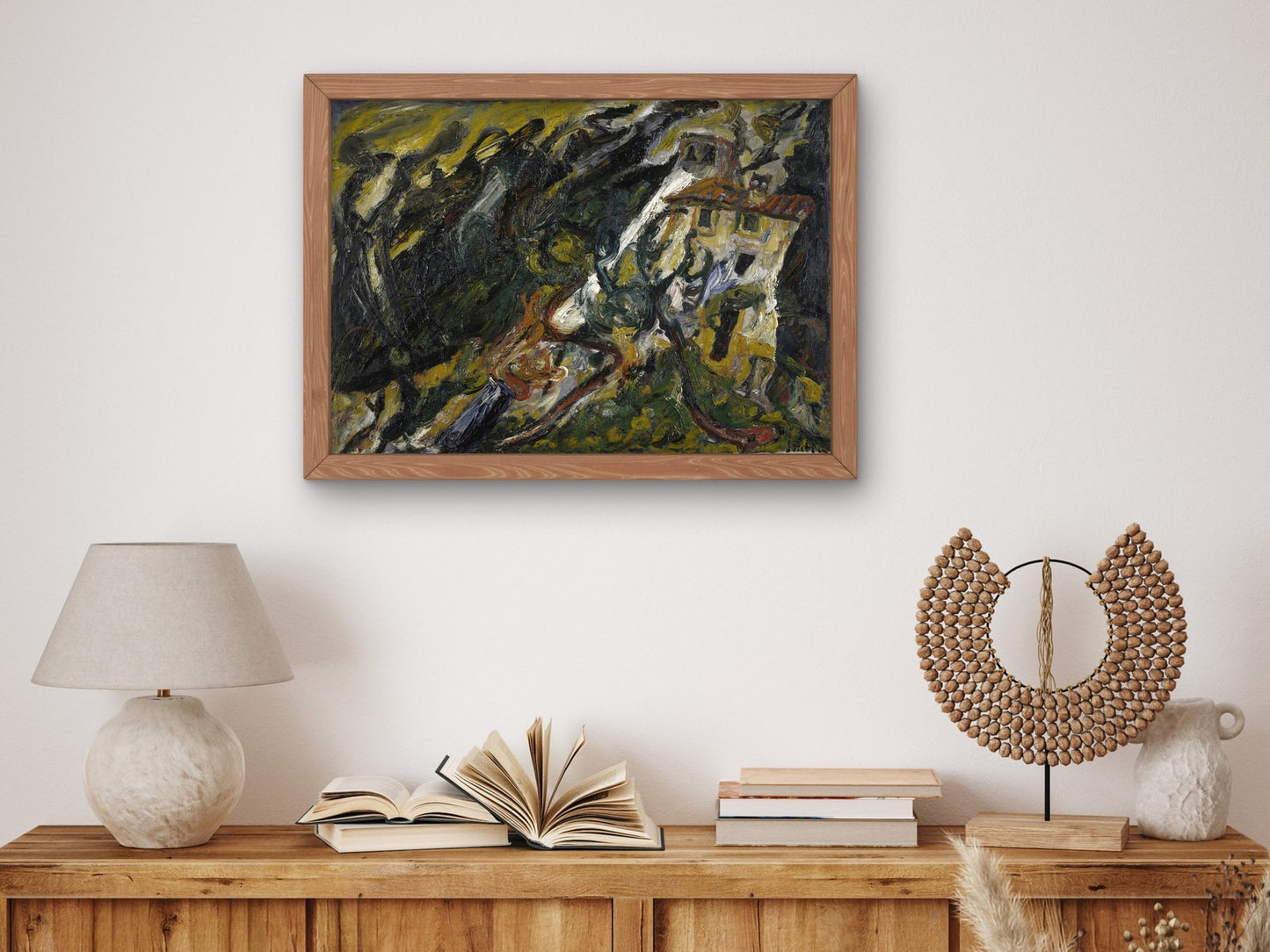 Le Mas Passe Temps Ceret by Chaïm Soutine 1920, Wall Art Print, Fine Art Reproduction, Museum Quality Decor, Poster