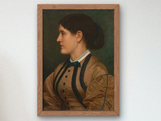 Elia Bailey by Edward Poynter 1864, Wall Art Print, Fine Art Reproduction, Museum Quality Decor, Poster