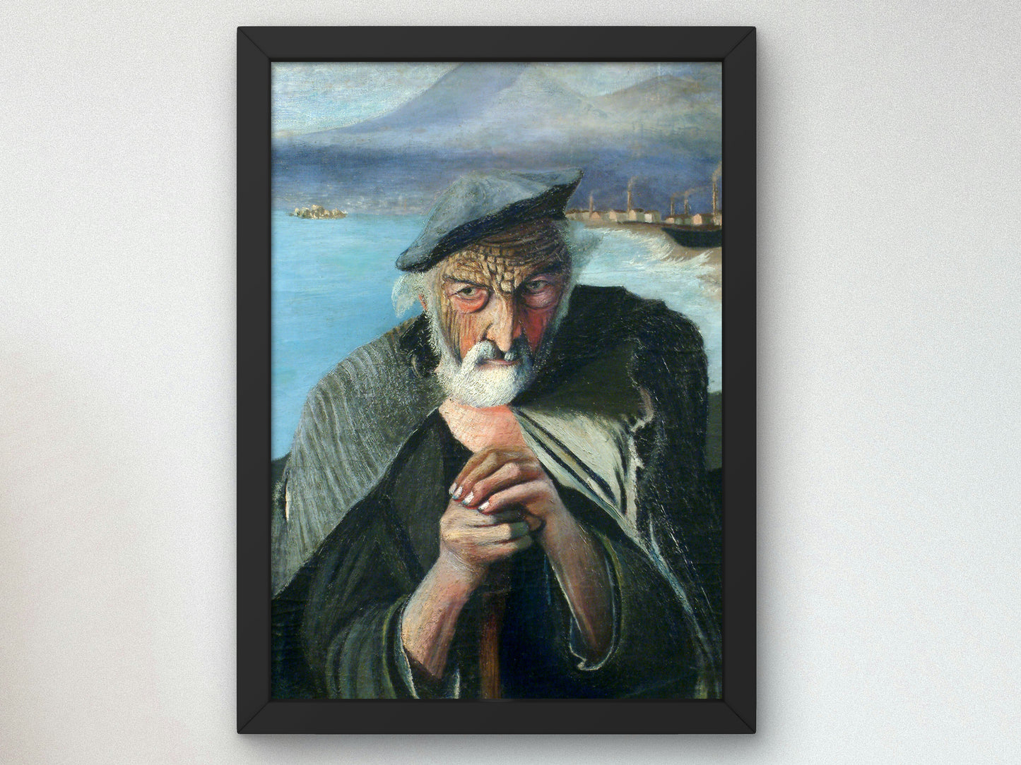 Old Fisherman by Tivadar Csontváry Kosztka 1902, Wall Art Print, Fine Art Reproduction, Museum Quality Decor, Poster