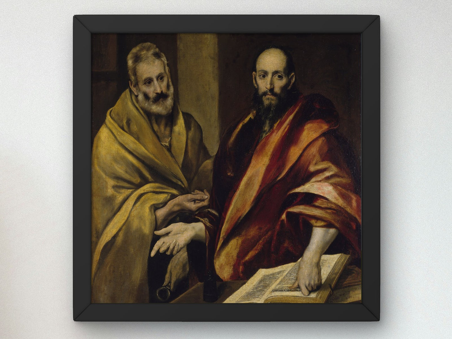 Saints Peter and Paul by El Greco 1587, Wall Art Print, Fine Art Reproduction, Museum Quality Decor, Poster