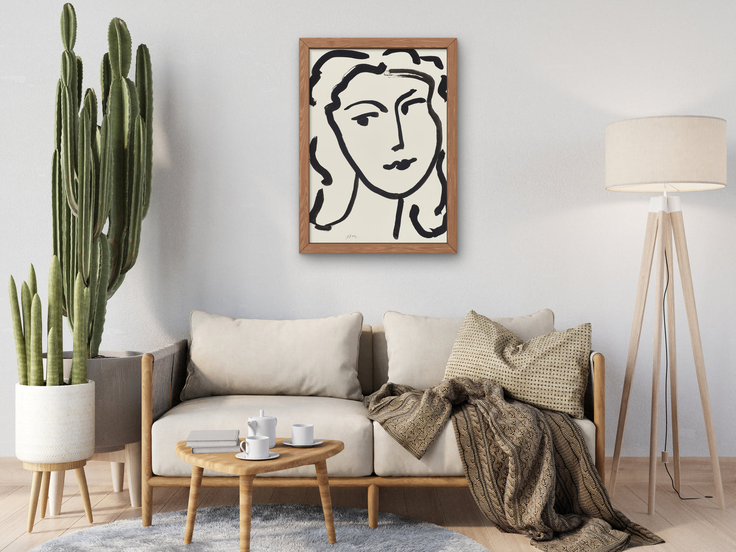 Visage de femme by Henri Matisse 1948, Wall Art Print, Fine Art Reproduction, Museum Quality Decor, Poster