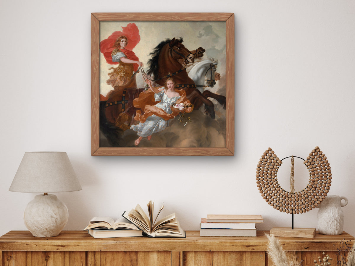 Apollo and Aurora by Gerard de Lairesse 1671, Wall Art Print, Fine Art Reproduction, Museum Quality Decor, Poster