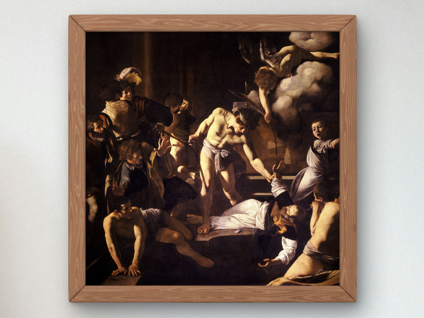 The Martyrdom of Saint Matthew by Caravaggio 1600, Wall Art Print, Fine Art Reproduction, Museum Quality Decor, Poster