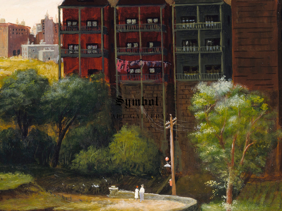 Bronx Landscape by Manuel Tolegian 1935, Wall Art Print, Fine Art Reproduction, Museum Quality Decor, Poster