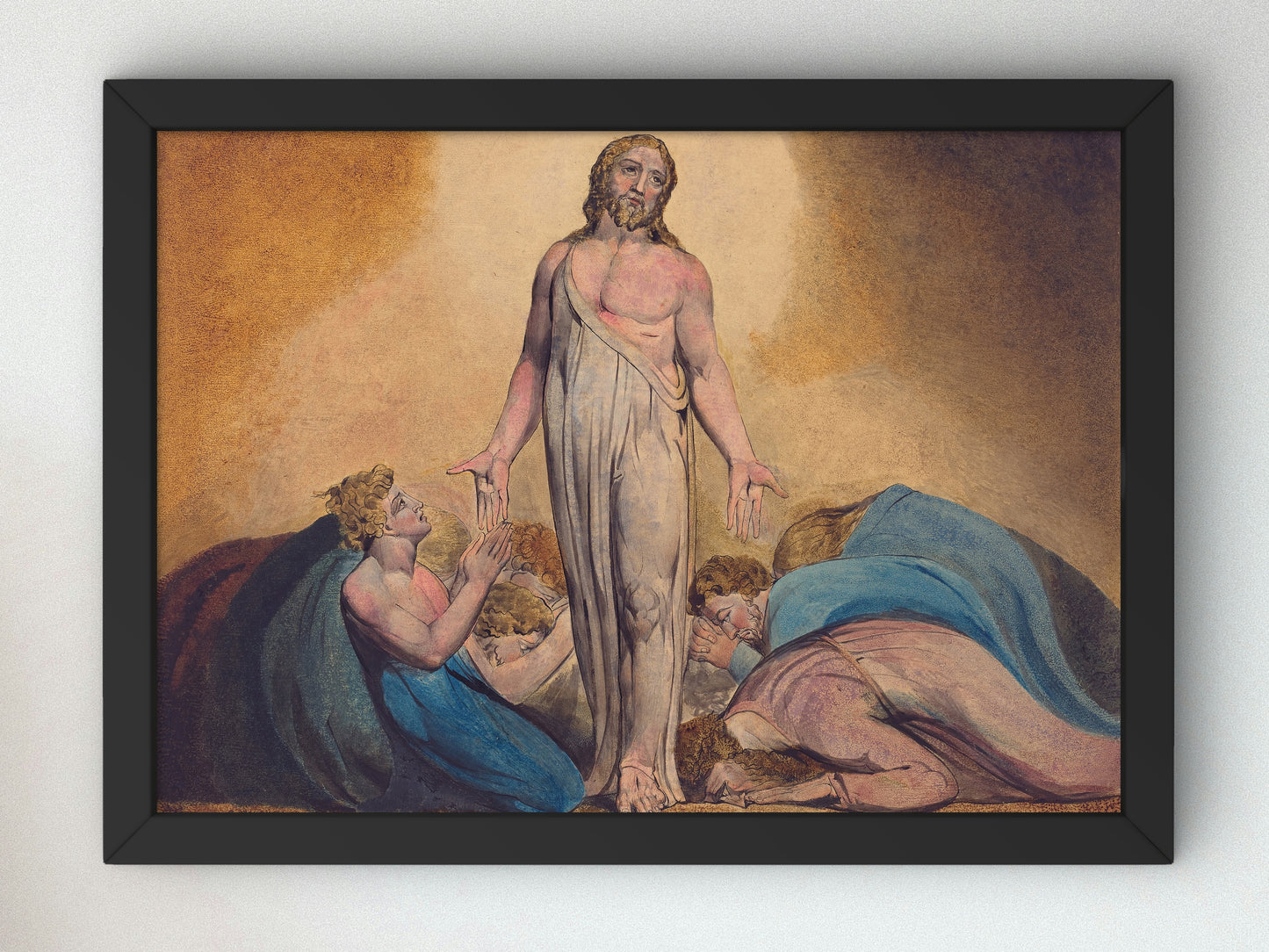 Christ Appearing to His Disciples After the Resurrection by William Blake 1795, Wall Art Print, Fine Art Reproduction, Museum Quality Decor