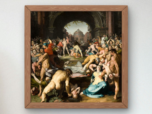 Massacre of the Innocents by Cornelis Cornelisz van Haarlem 1591, Wall Art Print, Fine Art Reproduction, Museum Quality Decor, Poster