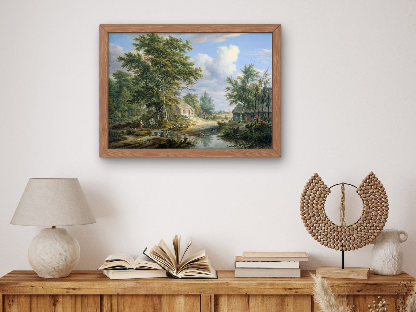 Farms on the Fringe of a Wood by Egbert van Drielst 1812, Wall Art Print, Fine Art Reproduction, Museum Quality Decor, Poster