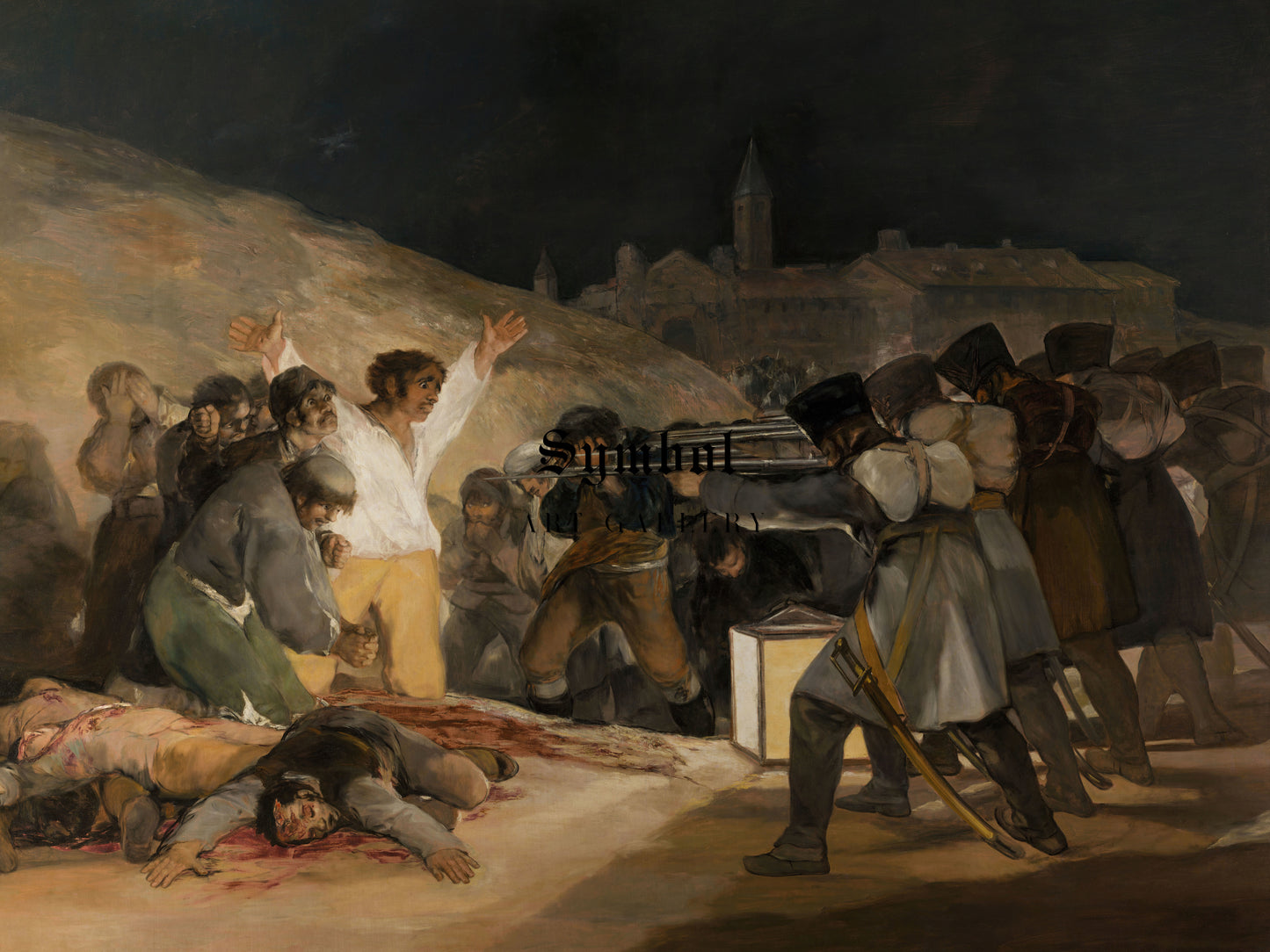 The Third of May 1808 by Francisco Goya 1814, Wall Art Print, Fine Art Reproduction, Museum Quality Decor, Poster
