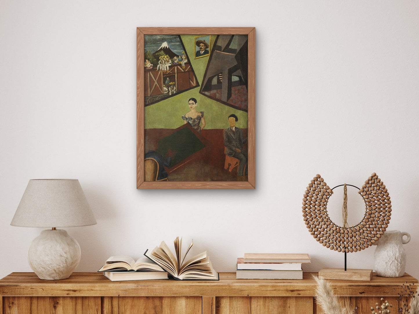 Pancho Villa and Adelita by Frida Kahlo 1927, Wall Art Print, Fine Art Reproduction, Museum Quality Decor, Poster