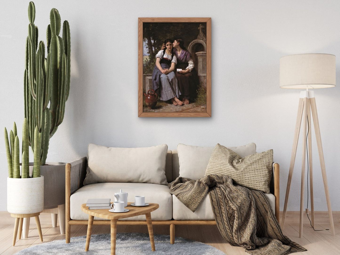 La Confidence by Elizabeth Jane Gardner 1880, Wall Art Print, Fine Art Reproduction, Museum Quality Decor, Poster