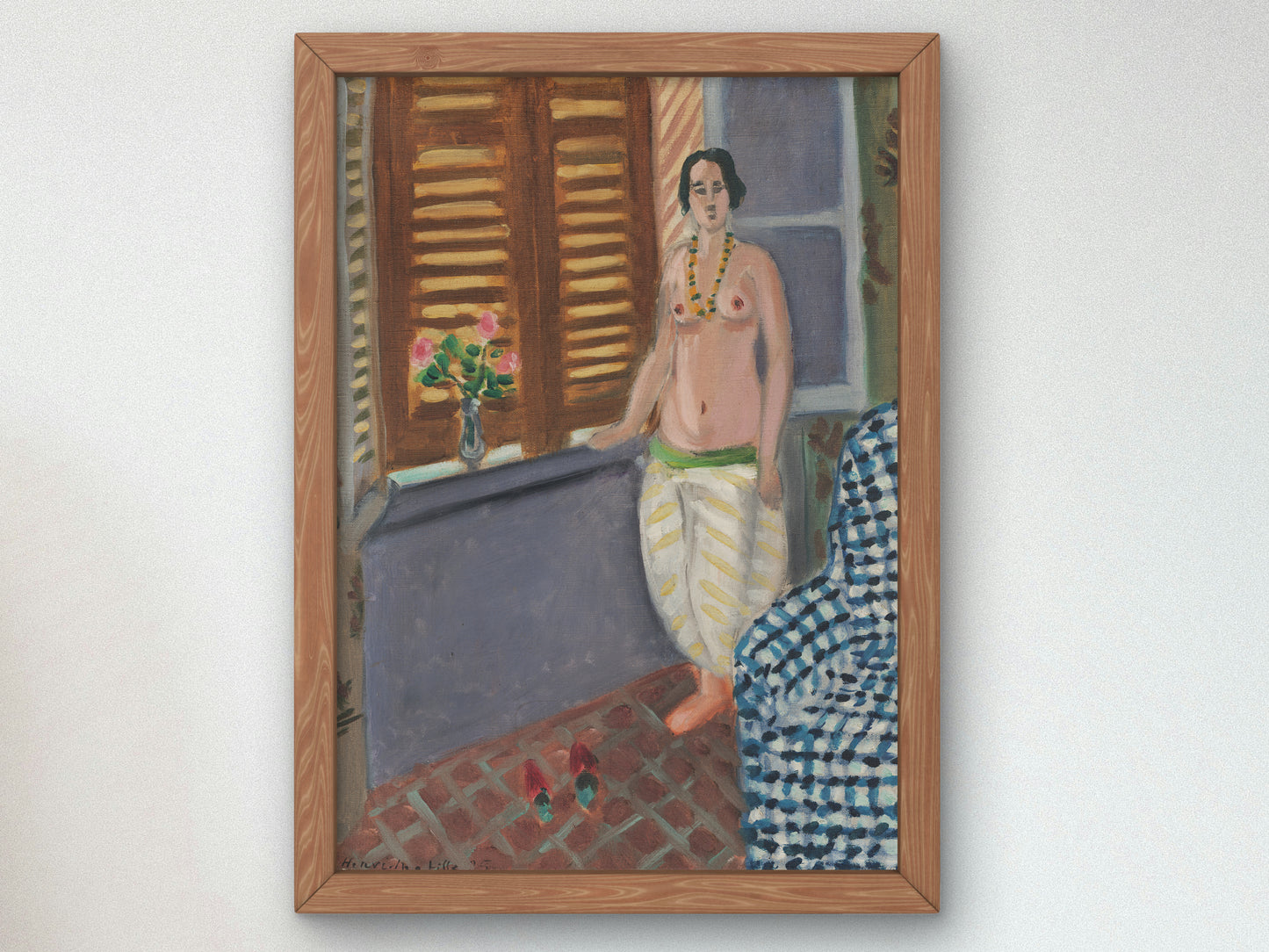 Odalisque by Henri Matisse 1925, Wall Art Print, Fine Art Reproduction, Museum Quality Decor, Poster