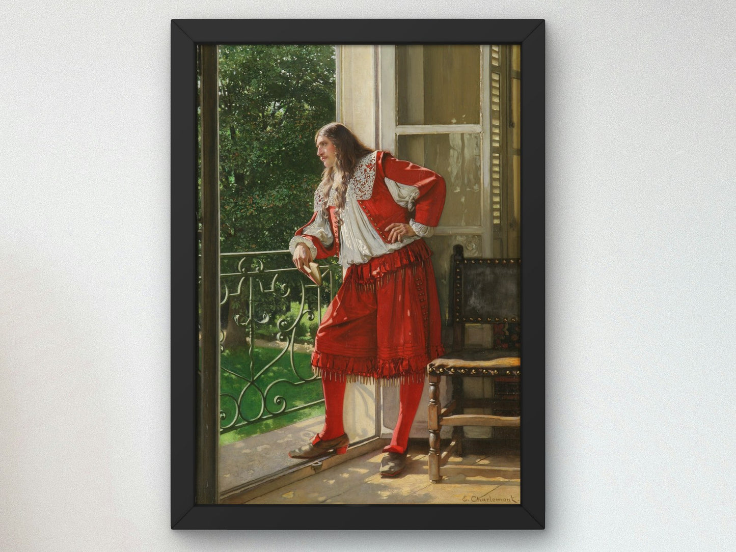 Moliere by Eduard Charlemont 1875, Wall Art Print, Fine Art Reproduction, Museum Quality Decor, Poster