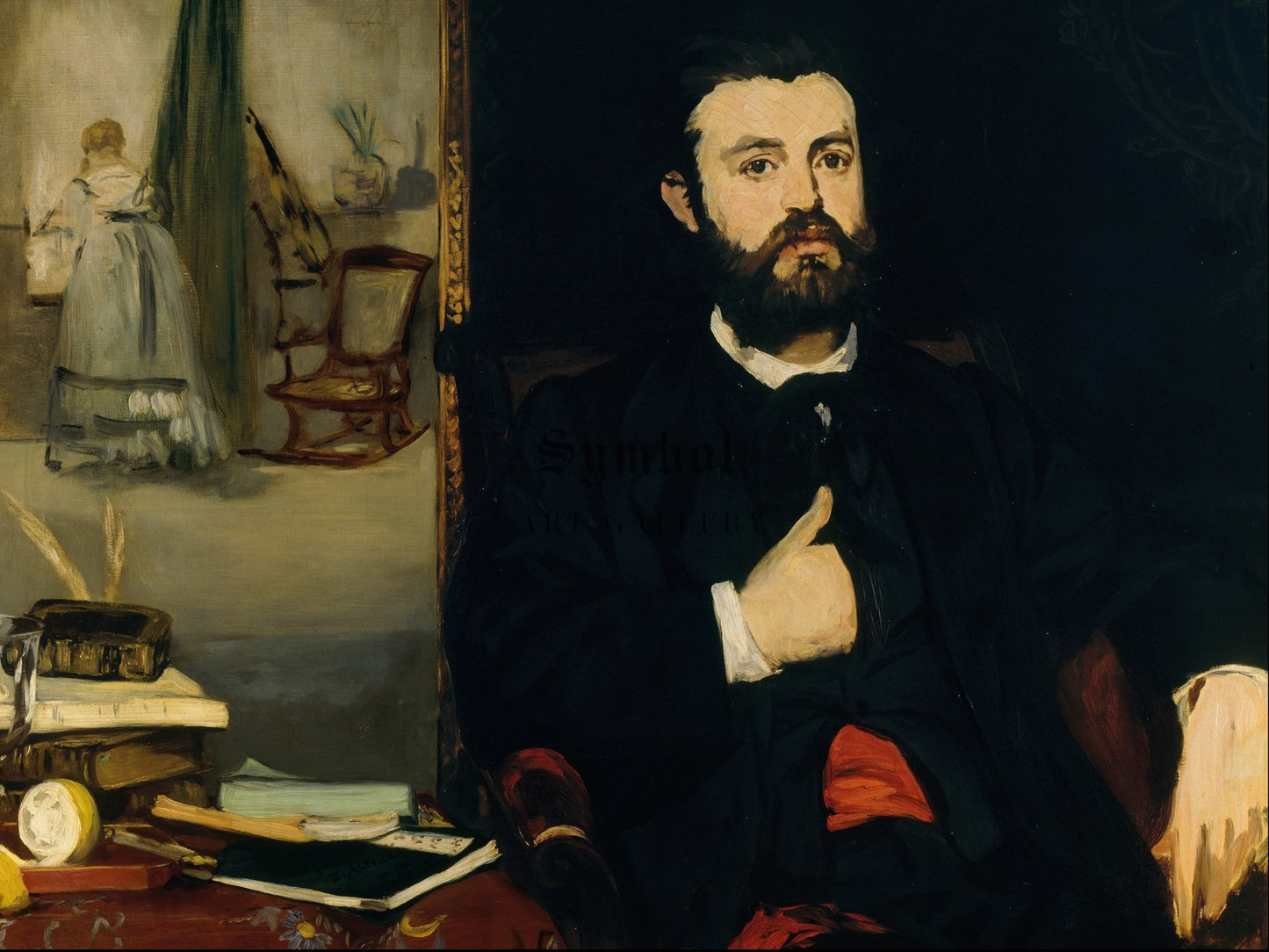 Portrait of the Poet Zacharie Astruc by Édouard Manet 1866, Wall Art Print, Fine Art Reproduction, Museum Quality Decor, Poster