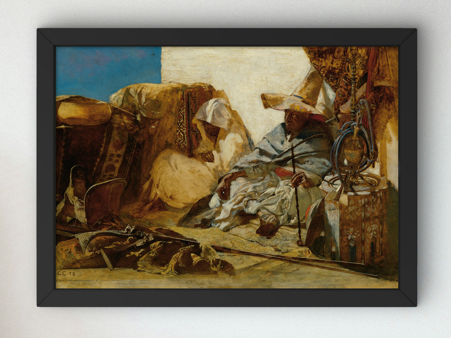 Oriental Carpet Dealer by Eduard Charlemont 1879, Wall Art Print, Fine Art Reproduction, Museum Quality Decor, Poster
