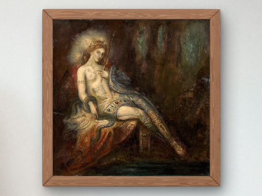 Goddess on a Rock by Gustave Moreau, Wall Art Print, Fine Art Reproduction, Museum Quality Decor, Poster