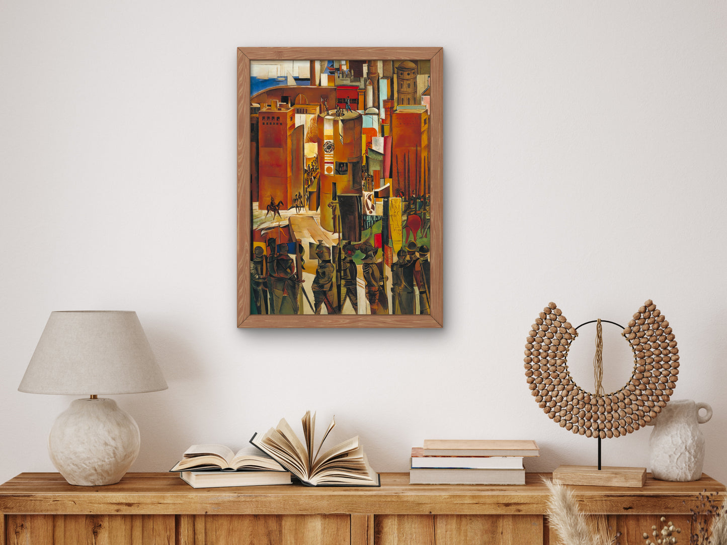 The Surrender of Barcelona by Wyndham Lewis 1937, Wall Art Print, Fine Art Reproduction, Museum Quality Decor, Poster