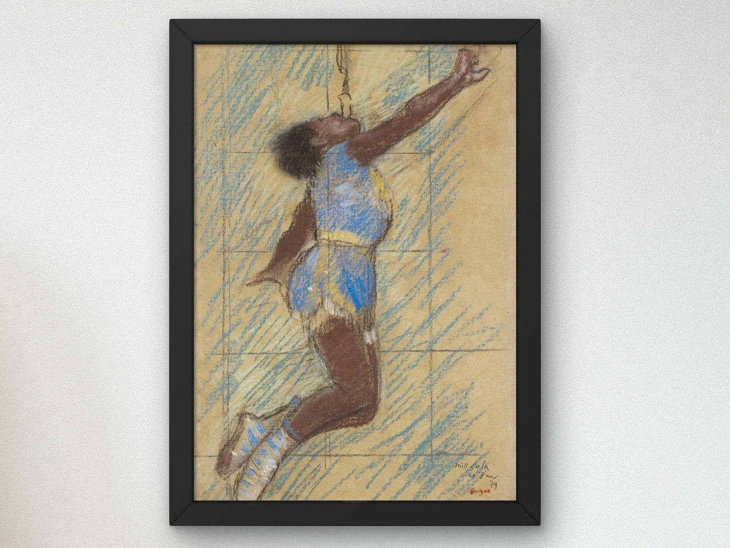 Miss Lala at the Fernando Circus by Edgar Degas 1879, Wall Art Print, Fine Art Reproduction, Museum Quality Decor, Poster