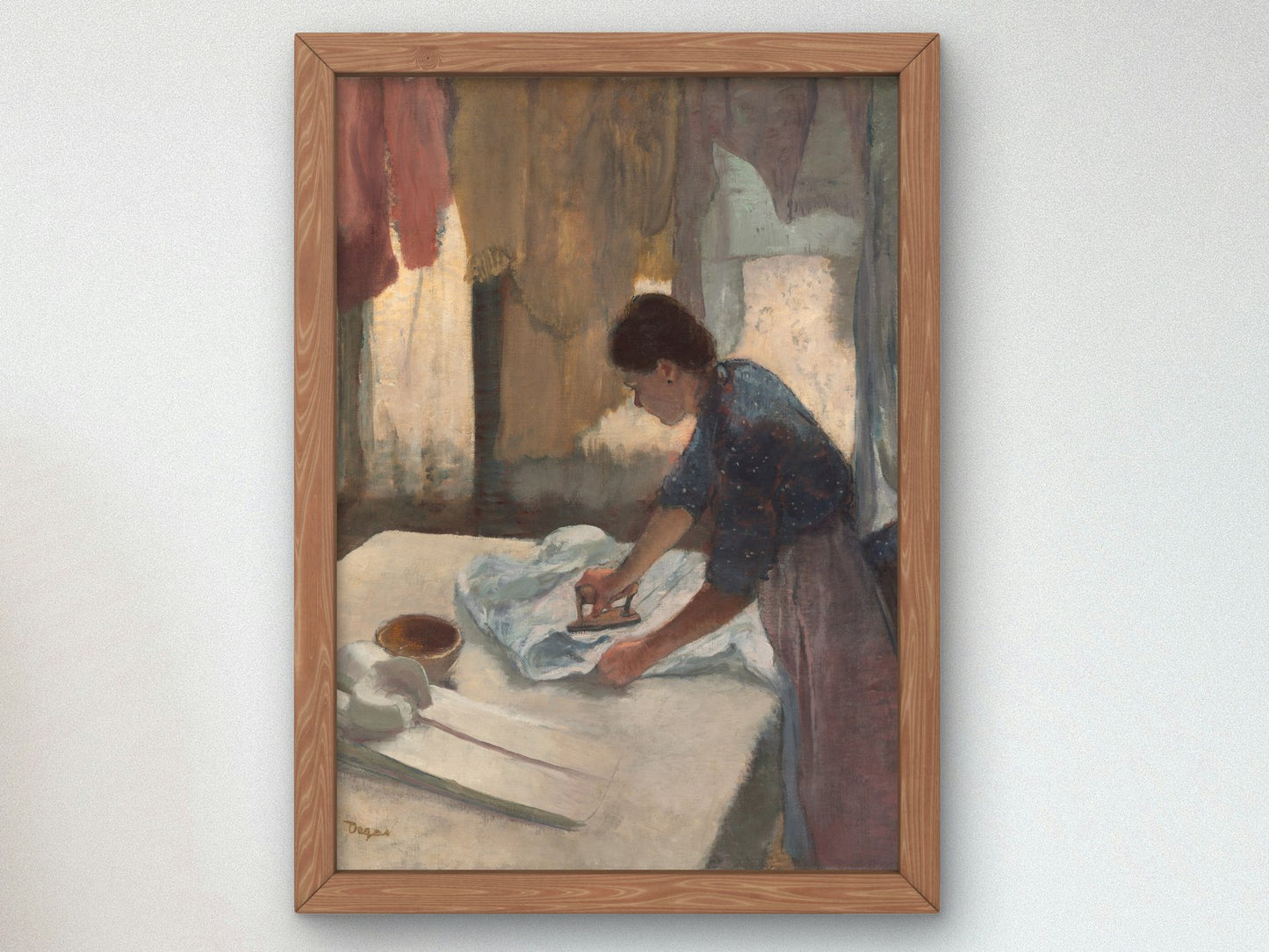 Woman Ironing by Edgar Degas 1887, Wall Art Print, Fine Art Reproduction, Museum Quality Decor, Poster