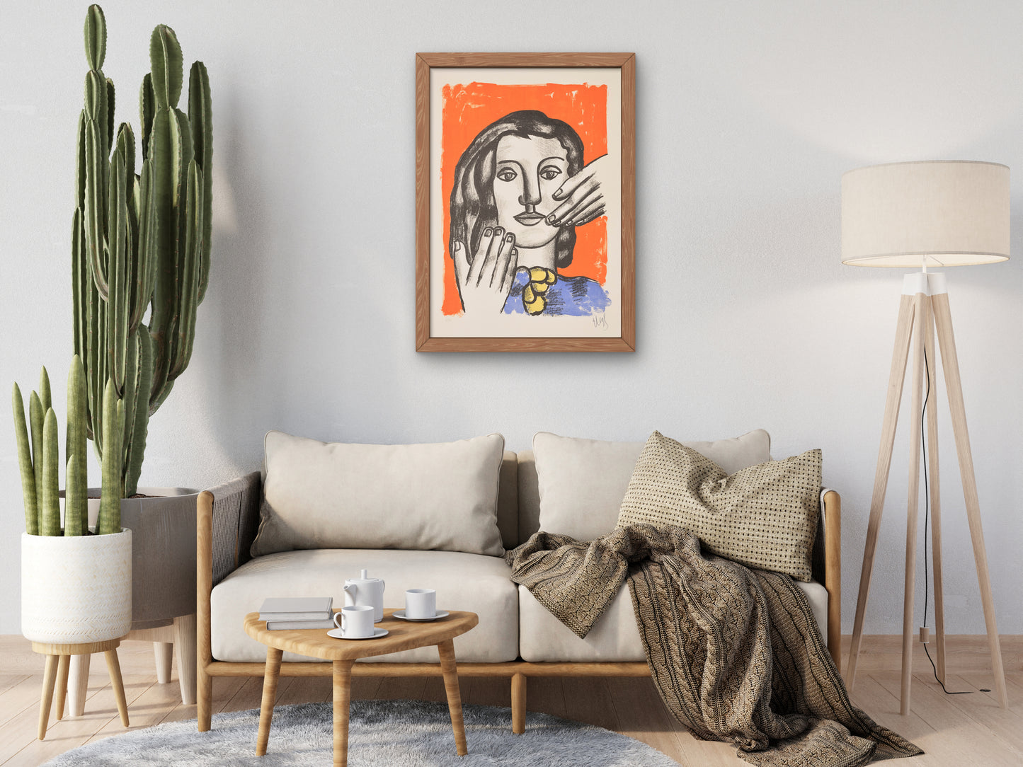 The Great Margot by Fernand Léger 1951, Wall Art Print, Fine Art Reproduction, Museum Quality Decor, Poster