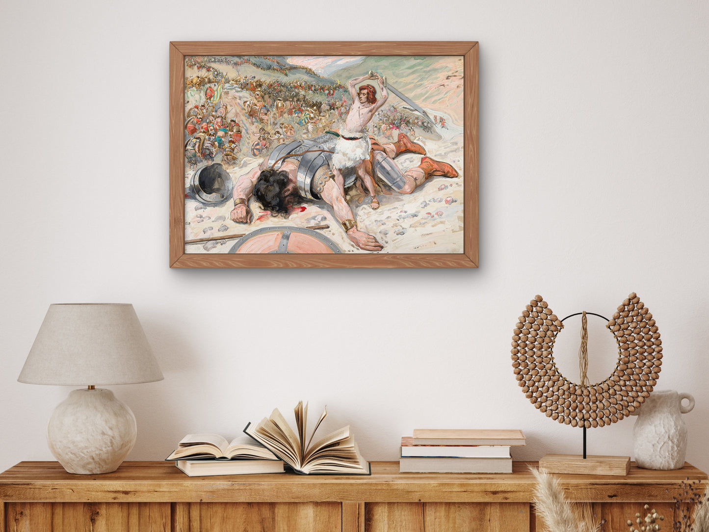 David Cuts Off the Head of Goliath by James Tissot 1896, Wall Art Print, Fine Art Reproduction, Museum Quality Decor, Poster