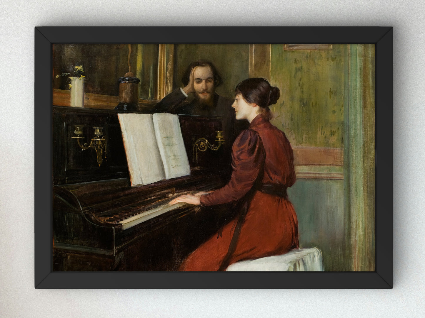 A Romance by Santiago Rusiñol 1894, Wall Art Print, Fine Art Reproduction, Museum Quality Decor, Poster