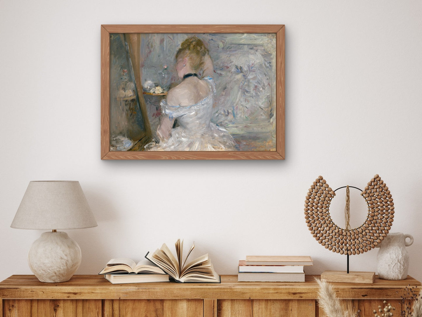 Woman at Her Toilette by Berthe Morisot 1875, Wall Art Print, Fine Art Reproduction, Museum Quality Decor, Poster