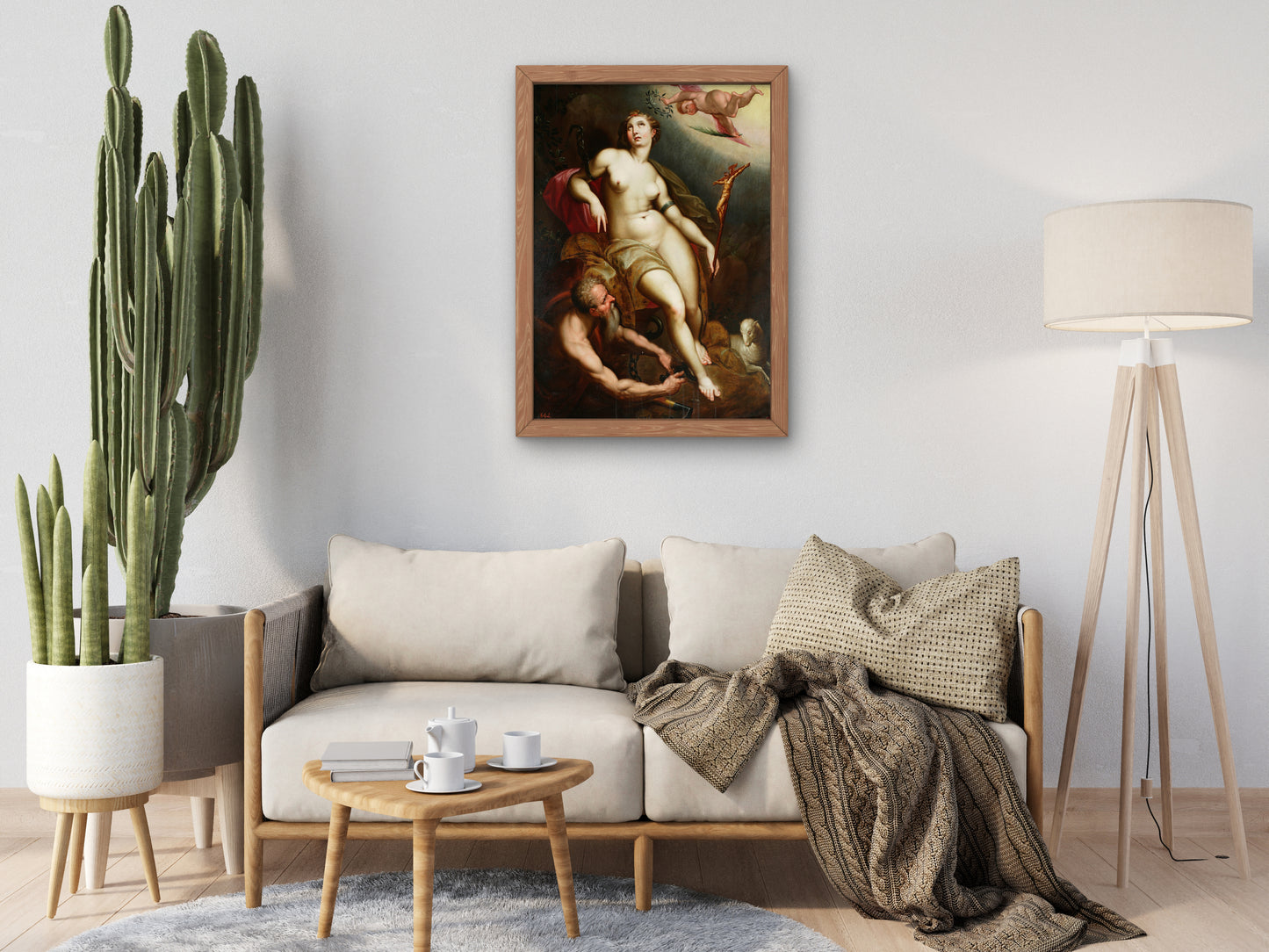 Allegory of Christian Patience with Chronos Breaking the Chains by Jacob De Backer, Wall Art Print, Fine Art Reproduction, Museum Quality