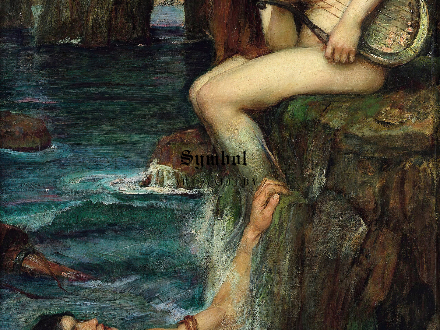 The Siren by John William Waterhouse 1901, Wall Art Print, Fine Art Reproduction, Museum Quality Decor, Poster
