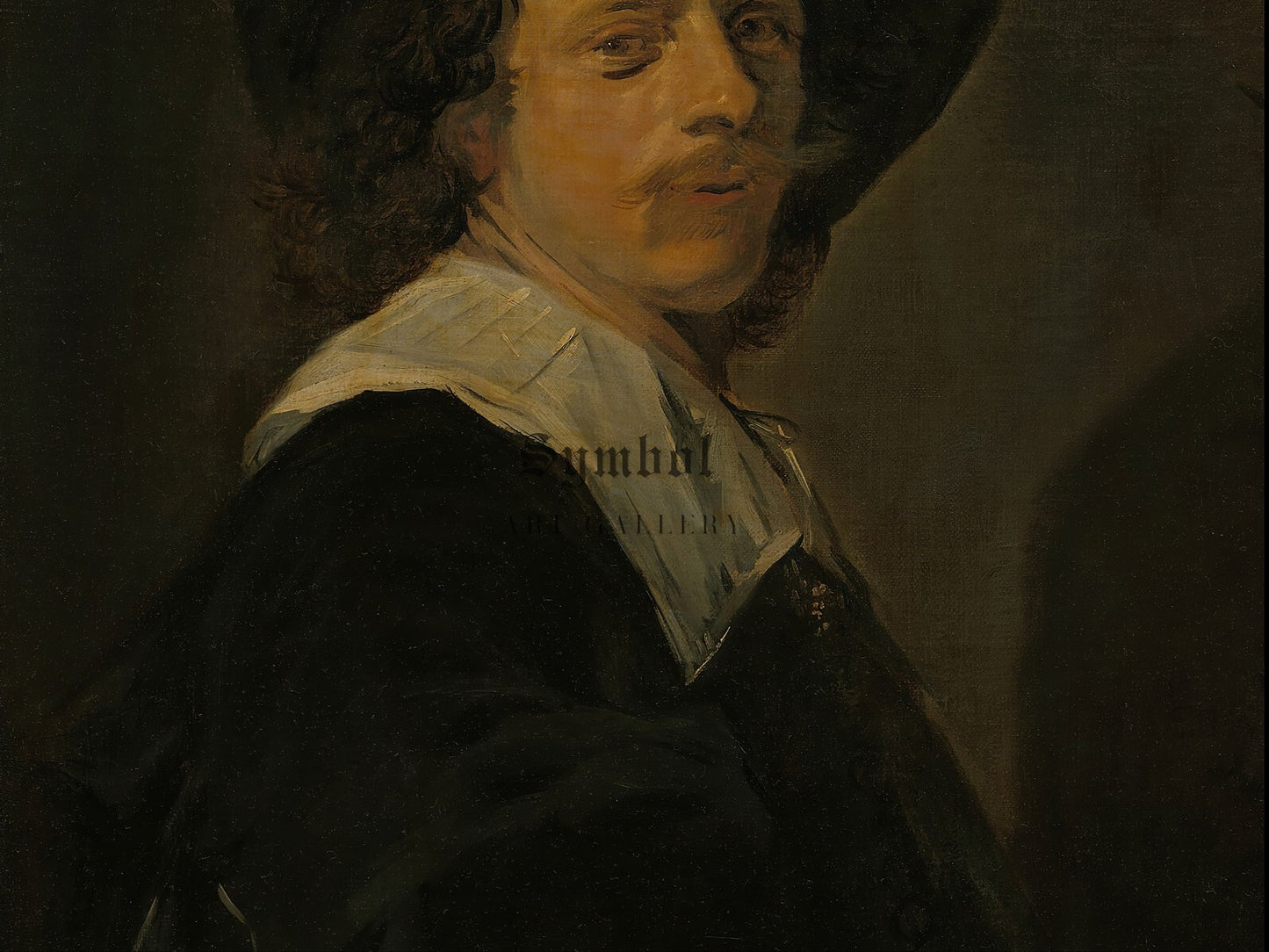 Portrait of an Artist by Frans Hals 1644, Wall Art Print, Fine Art Reproduction, Museum Quality Decor, Poster