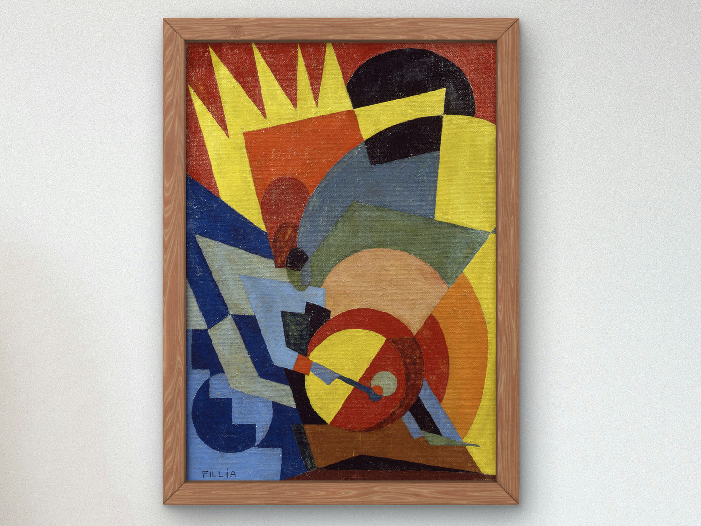 The Drummer by Fillia 1927, Wall Art Print, Fine Art Reproduction, Museum Quality Decor, Poster