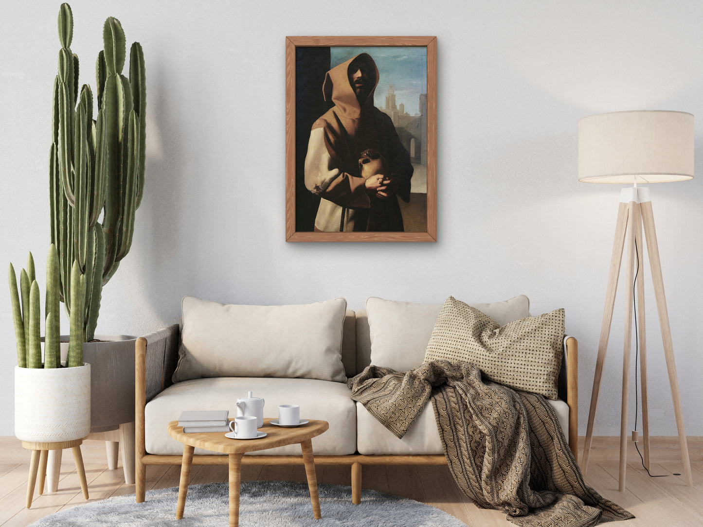Saint Francis of Assisi in Ecstasy by Francisco de Zurbarán 1638, Wall Art Print, Fine Art Reproduction, Museum Quality Decor, Poster