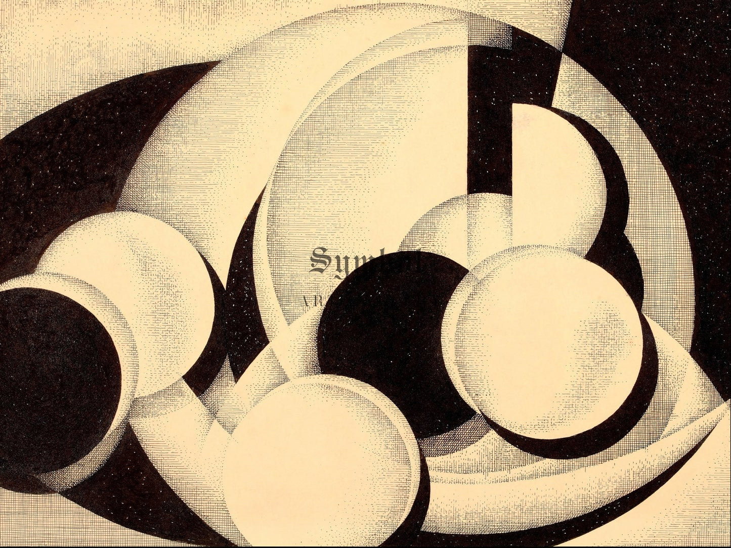 Abstract Still Life by Bertram Richard Brooker 1928, Wall Art Print, Fine Art Reproduction, Museum Quality Decor, Poster