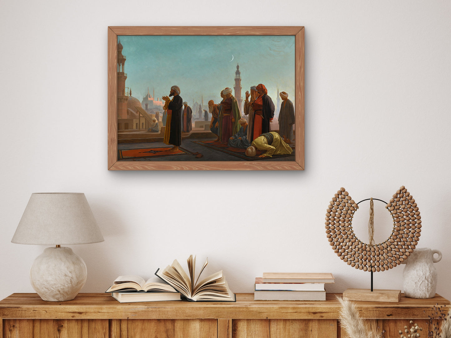 Evening Prayer Cairo by Jean Léon Gérôme 1865, Wall Art Print, Fine Art Reproduction, Museum Quality Decor, Poster