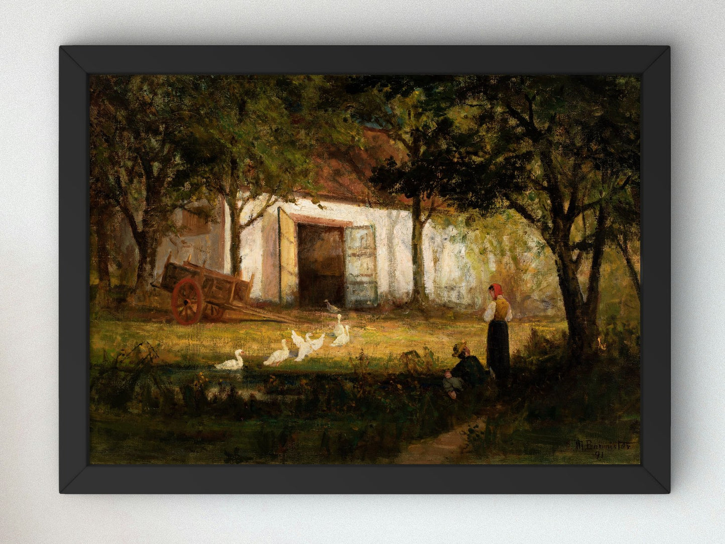 After the Bath by Edward Mitchell Bannister 1891, Wall Art Print, Fine Art Reproduction, Museum Quality Decor, Poster