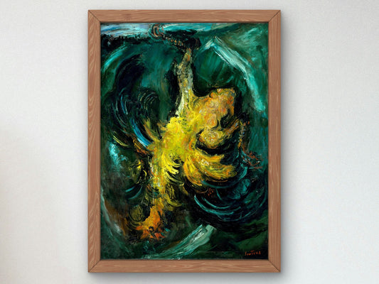 The Chicken by Chaïm Soutine 1926, Wall Art Print, Fine Art Reproduction, Museum Quality Decor, Poster