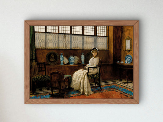 The Cradle Song by John Atkinson Grimshaw 1878, Wall Art Print, Fine Art Reproduction, Museum Quality Decor, Poster